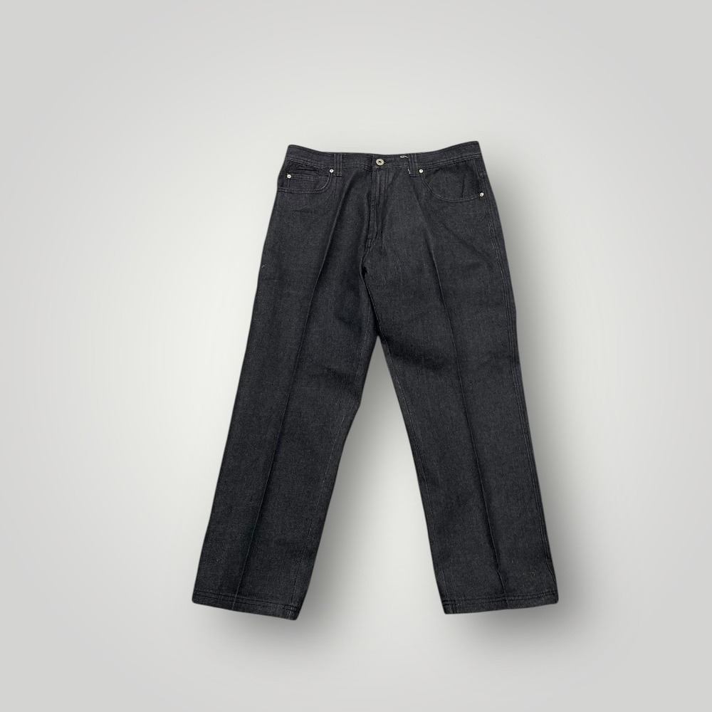 Rock N Run Jeans Mens 40x32 Black Relaxed Fit Straight Leg Pants y2k‎ 90s baggy